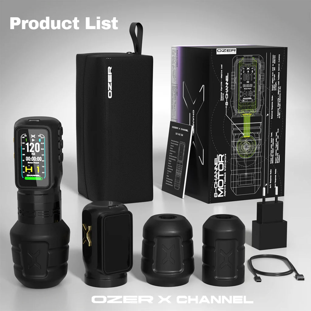 OZER X CHANNEL TATTOO MACHINE BUNDLE