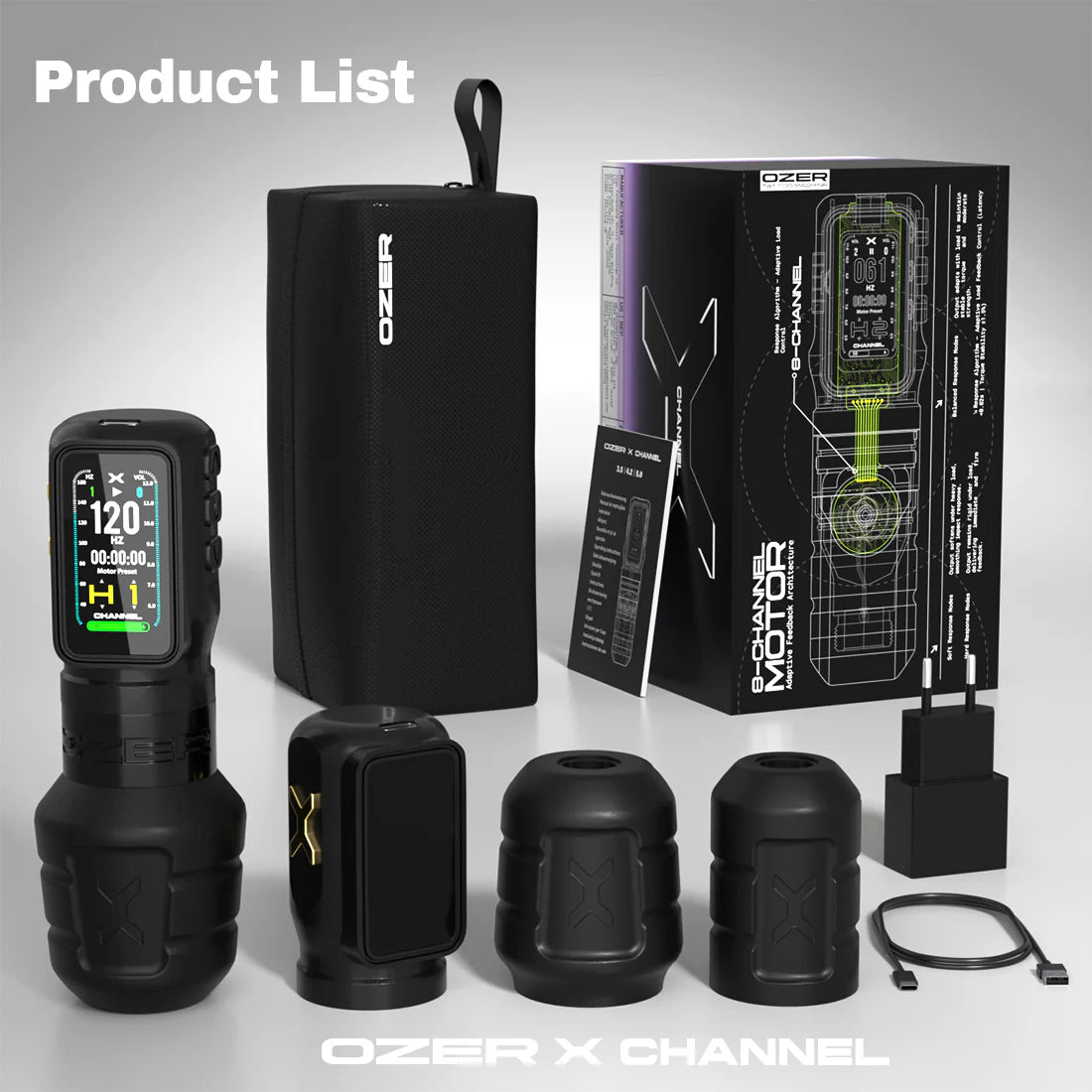 OZER X CHANNEL TATTOO MACHINE BUNDLE