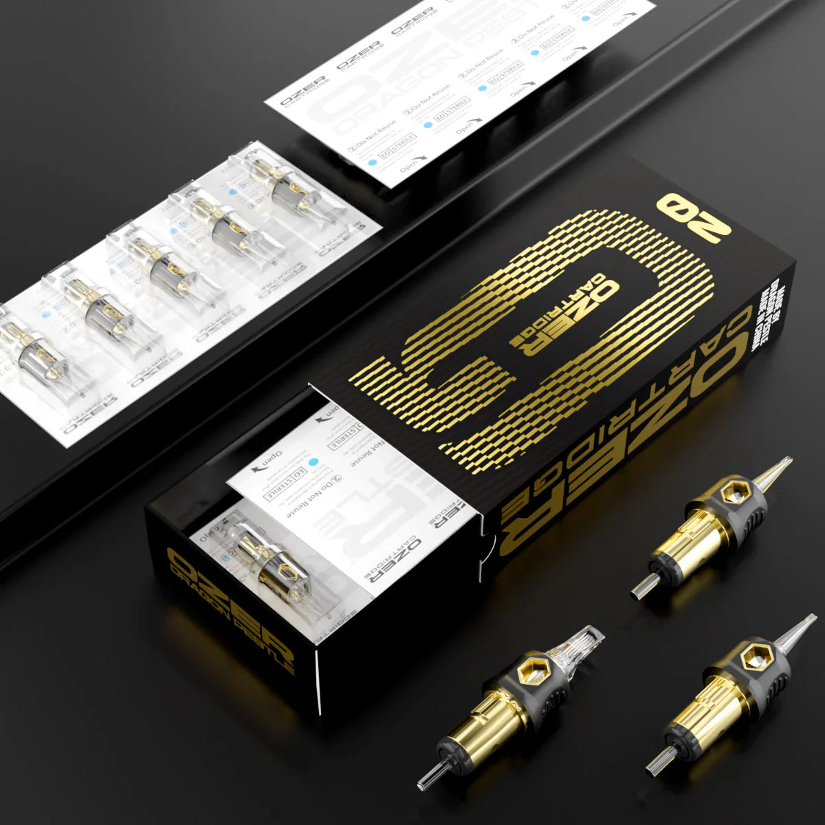OZER CARTRIDGES BUGPIN MAGNUM, CURVED MAGNUM 20PCS/BOX