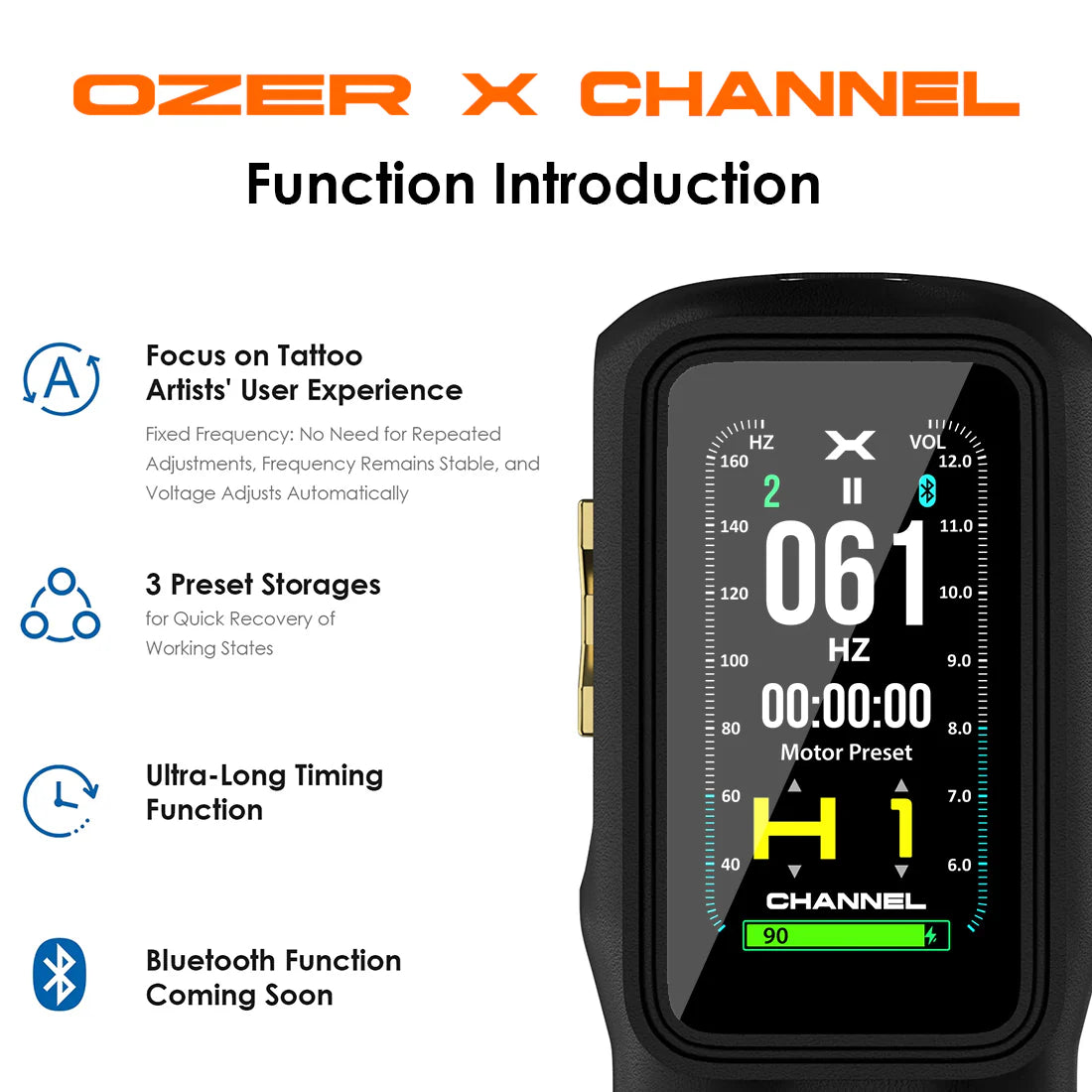 OZER X CHANNEL TATTOO MACHINE BUNDLE