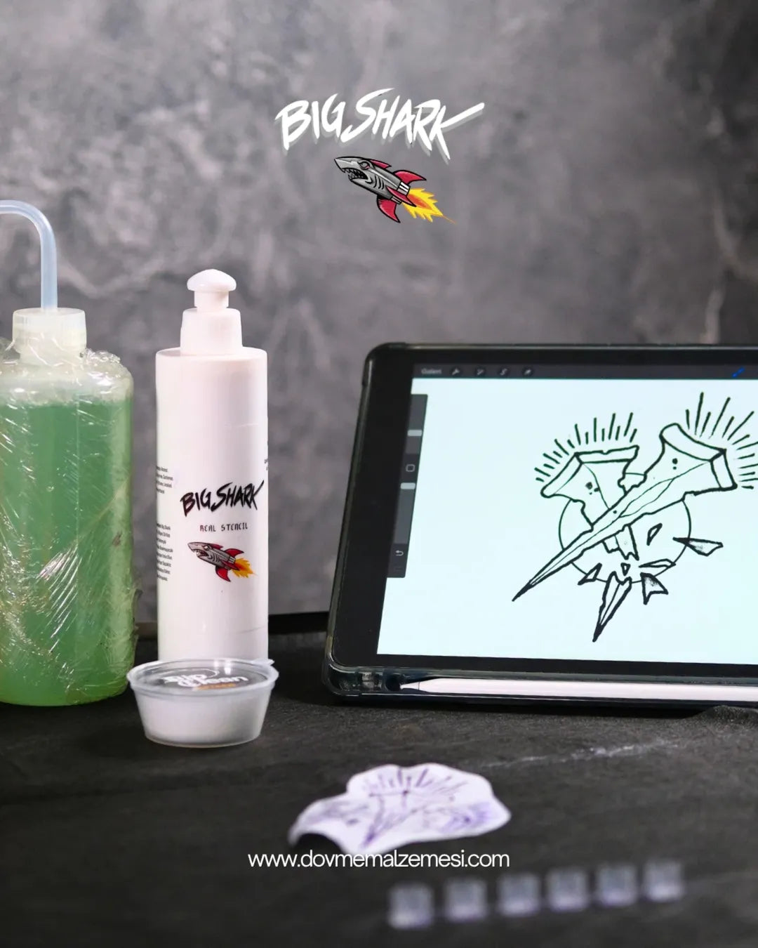 BIG SHARK REAL STENCIL GEL