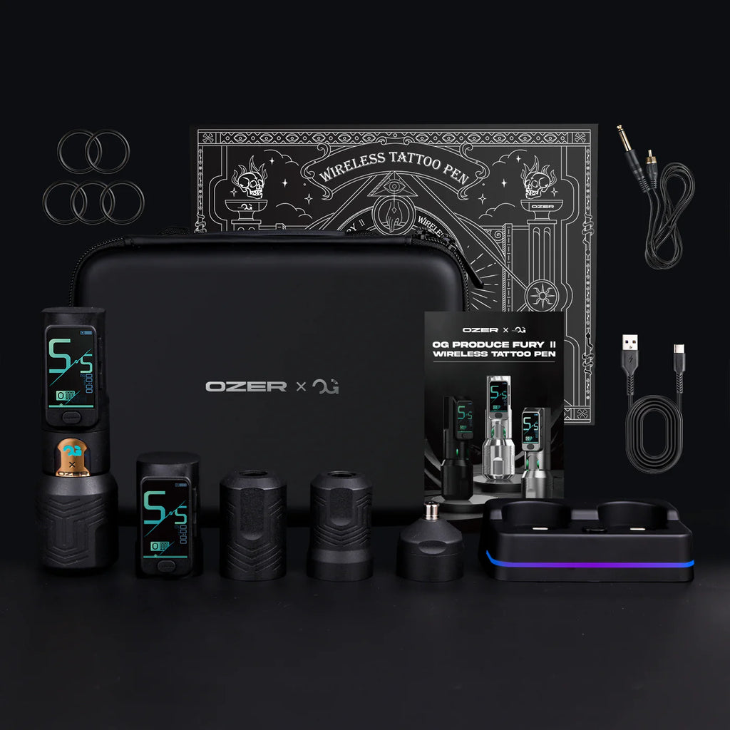 OZER X OG PRODUCE FURY 2 TATTOO MACHINE BUNDLE