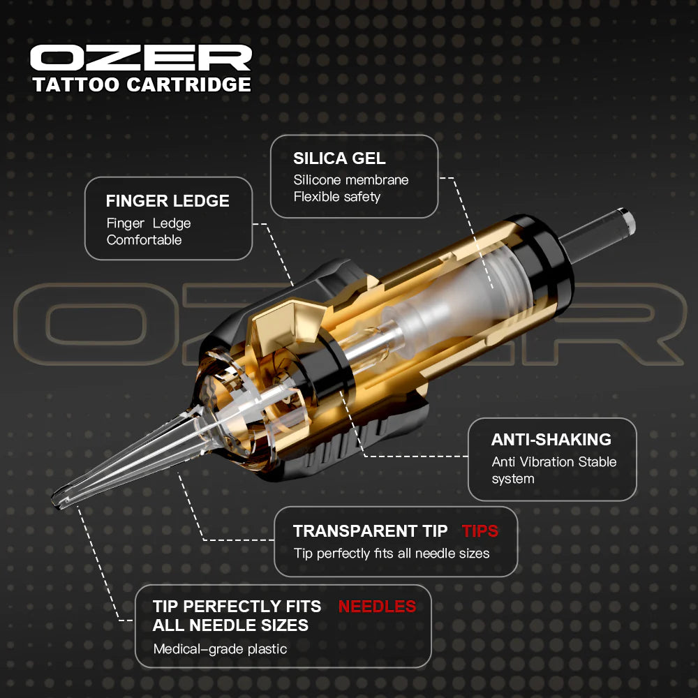 OZER CARTRIDGES BUGPIN MAGNUM, CURVED MAGNUM 20PCS/BOX